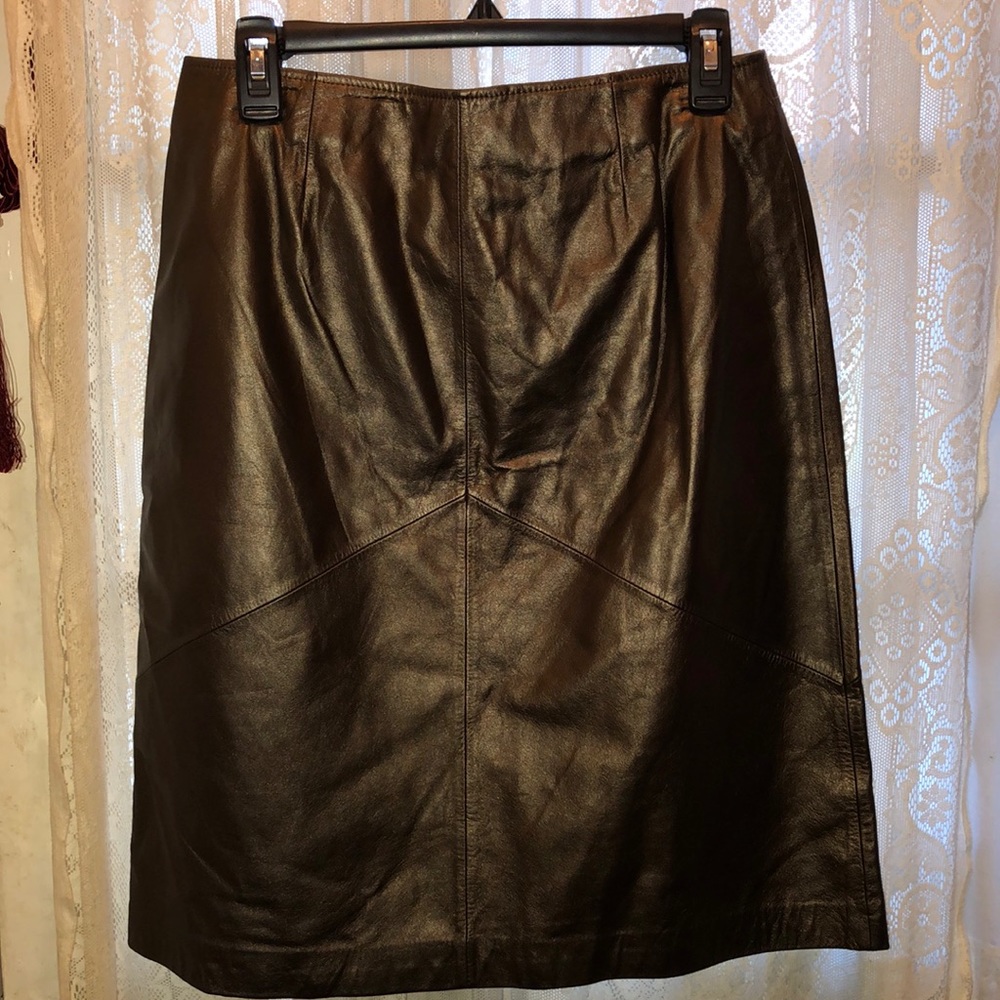 Apostrophe Brown A-Line Skirt